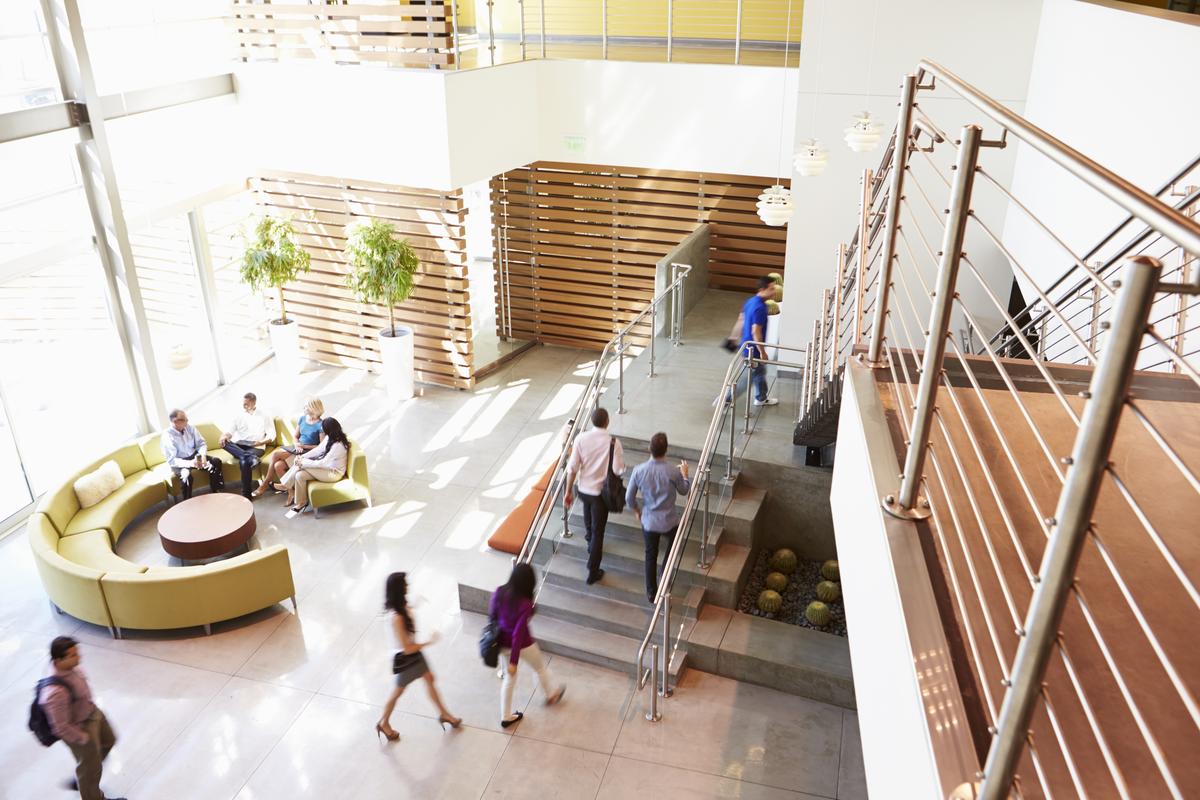 Modern office setting