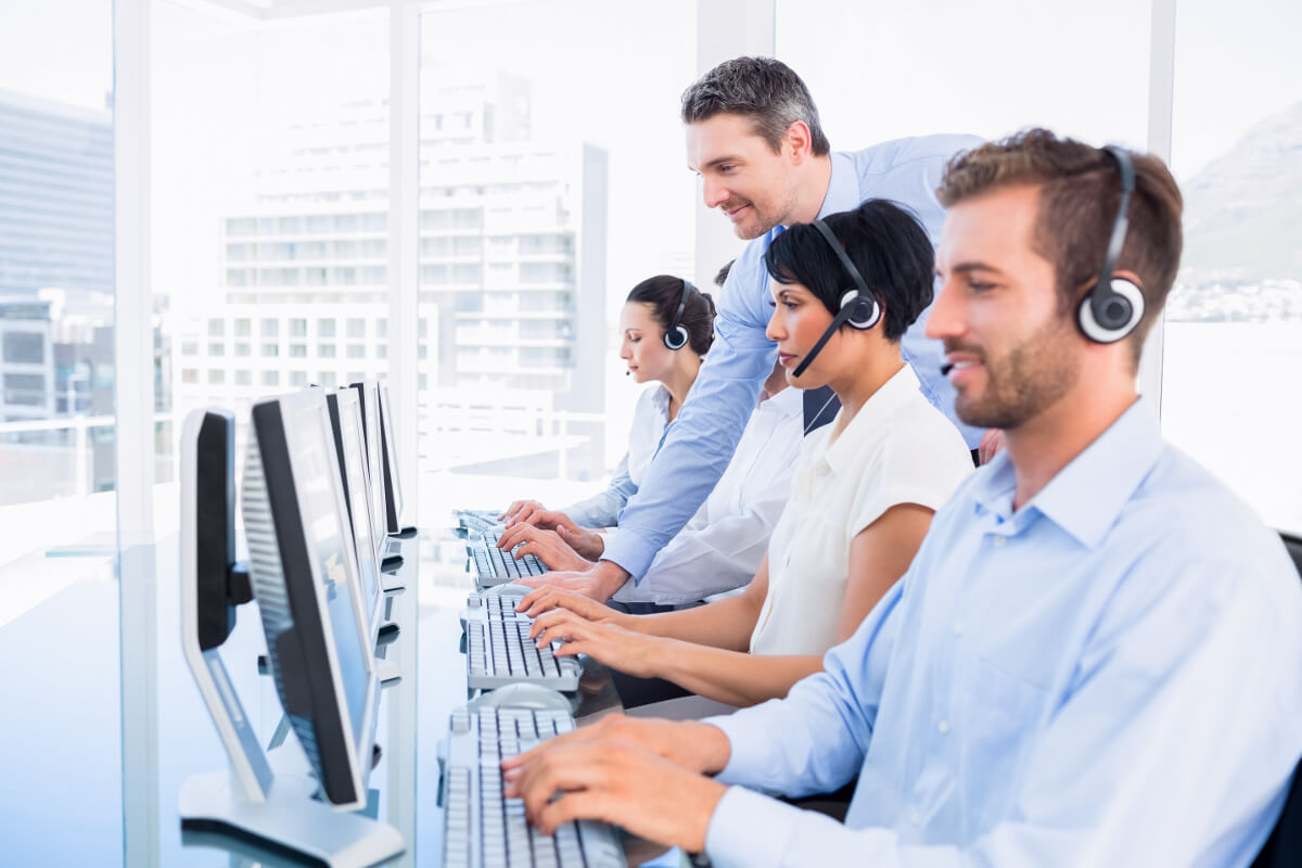 Customer Service Team at Computer Stations